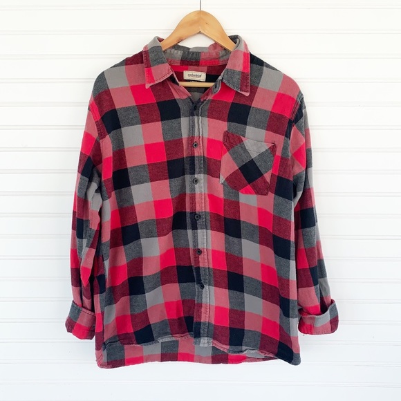 anchor blue Other - Men’s Anchor Blue red button down flannel